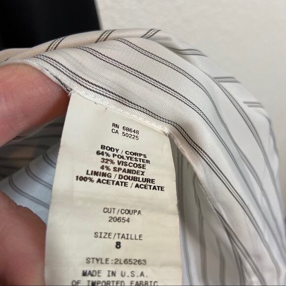 Allen Schwartz Blazer Women Size 8 Vintage 90’s Black Stretch Luxury Denim USA - Picture 6 of 12